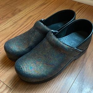 Dansko Iridescent Mermaid Scale Nursing Clog 38